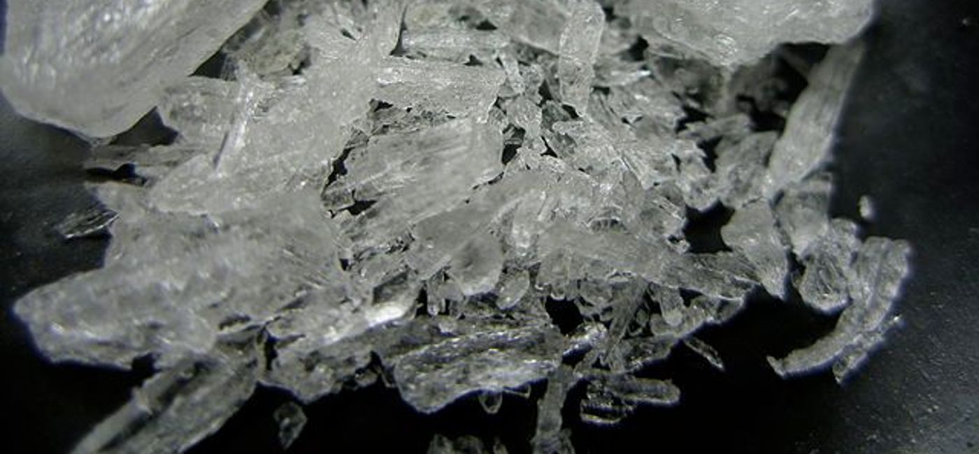 Image: PHOTO: Crystal meth, Exhibit A. (photo courtesy of Wikimedia Commons)