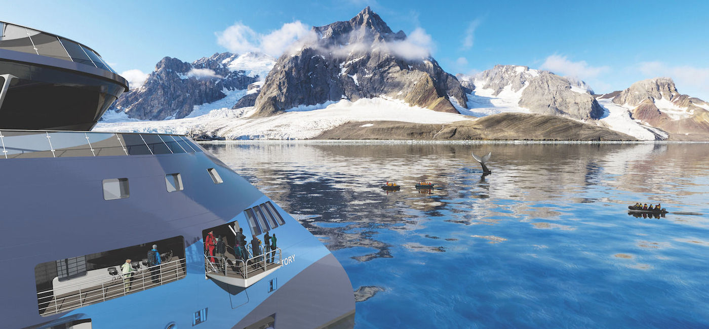 Image: A rendering of Ocean Victory in Alaska. (Photo via American Queen Voyages) (Victory Cruise Lines)