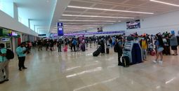 Inside the Cancun International Airport