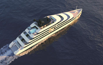 Rendering of Emerald Waterways' first yacht, Emerald Azzurra