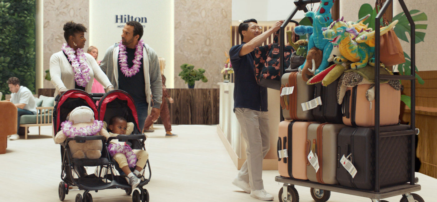 Image: Hilton's new "Hilton. For the Stay" brand platform highlights the benefits of staying at a Hilton hotel. (photo via Hilton Hotels & Resorts) ((photo via Hilton Hotels & Resorts))