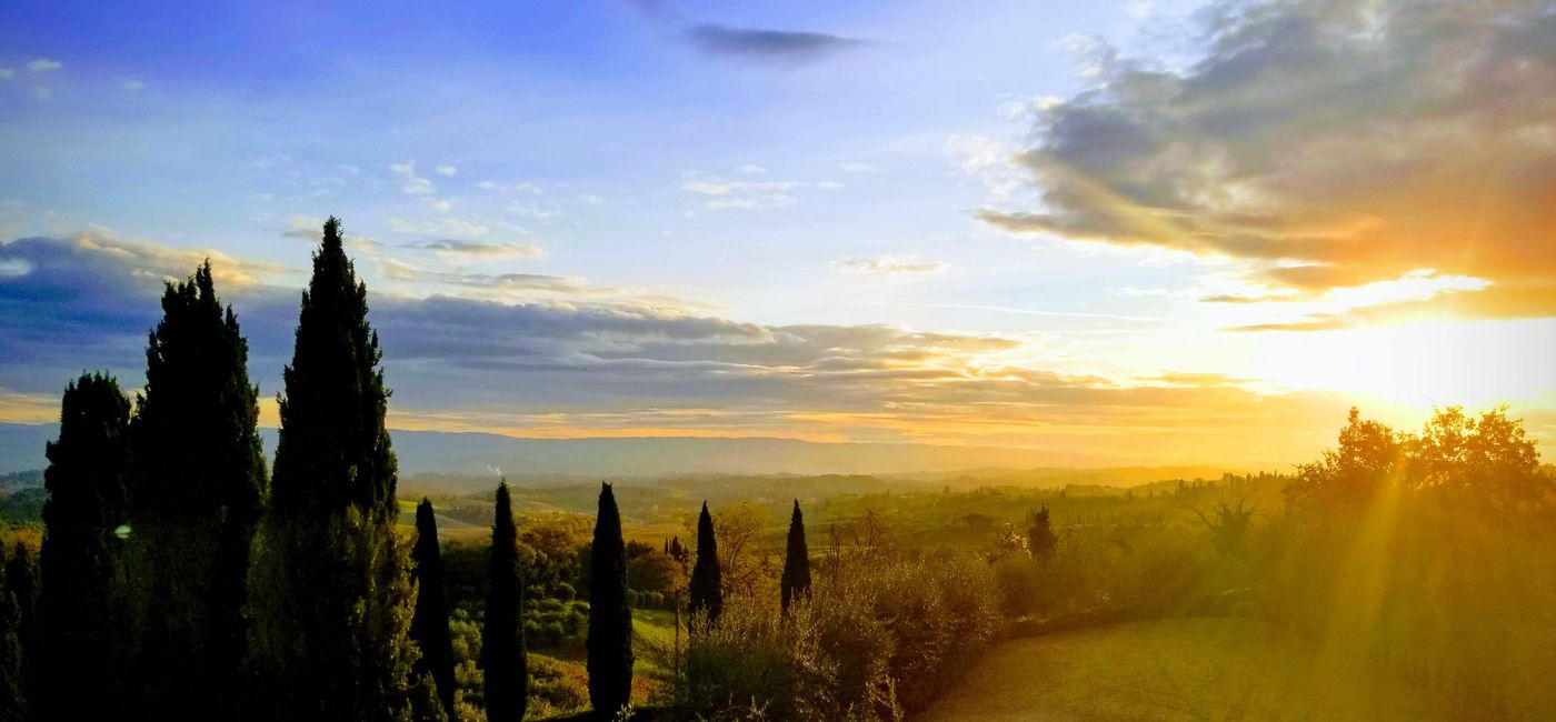 Image: Sunrise in Pistoia, Tuscany, Italy. (Photo by Laurie Baratti)