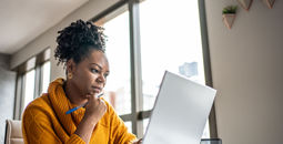 Travel advisor working from the home office