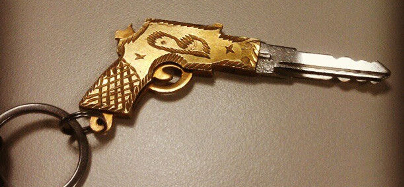 Image: PHOTO: A gun-shaped key. (photo via Flickr/Rashmi Gupta)