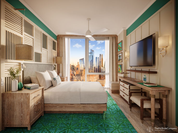 Guestroom at Margaritaville Resort Times Square