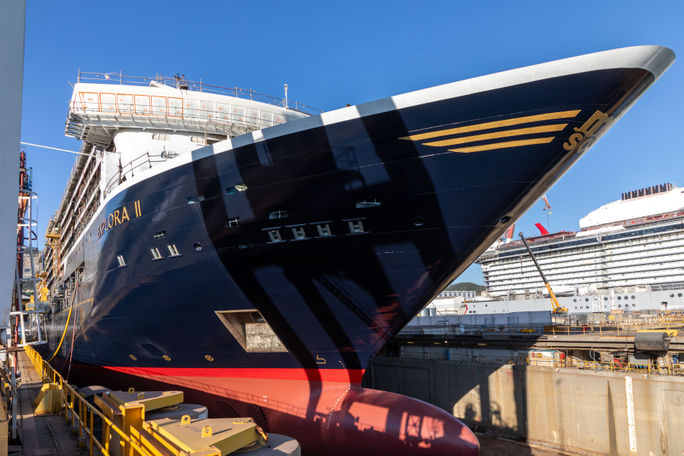 Explora II at the float-out ceremony. Sept. 6, 2023 Explora II at the float-out ceremony. Sept. 6, 2023