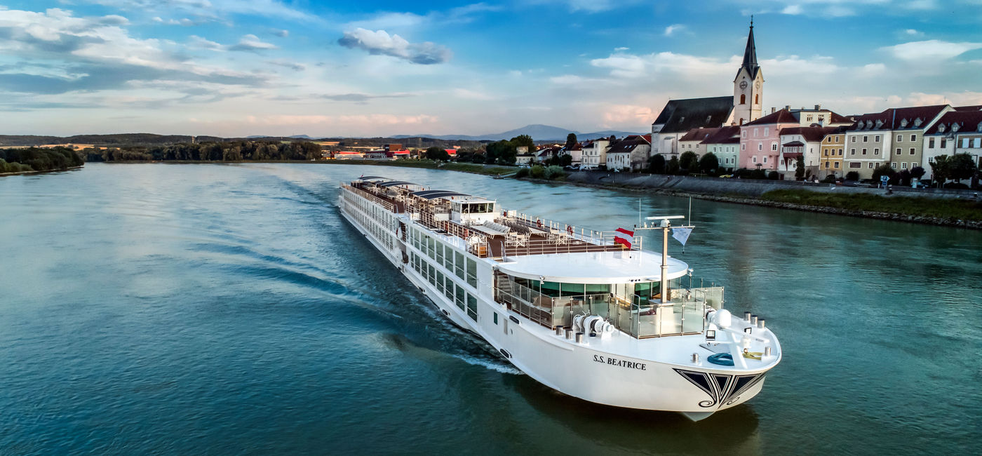 Image: Uniworld's SS Beatrice. (Photo via Uniworld Boutique River Cruise Collection)