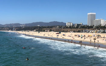 Santa Monica Beach viewed from the Pier