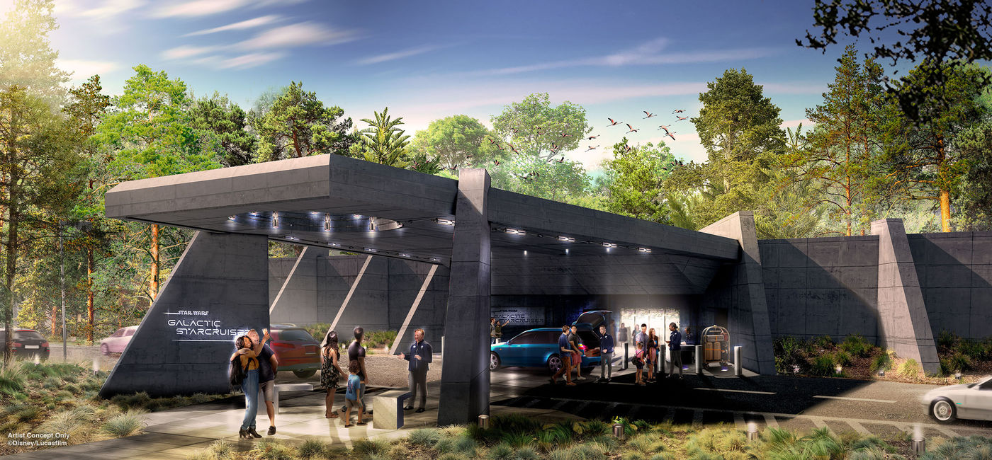 Image: Rendering of Star Wars: Galactic Starcruiser Terminal at Walt Disney World Resort (photo courtesy Disney)