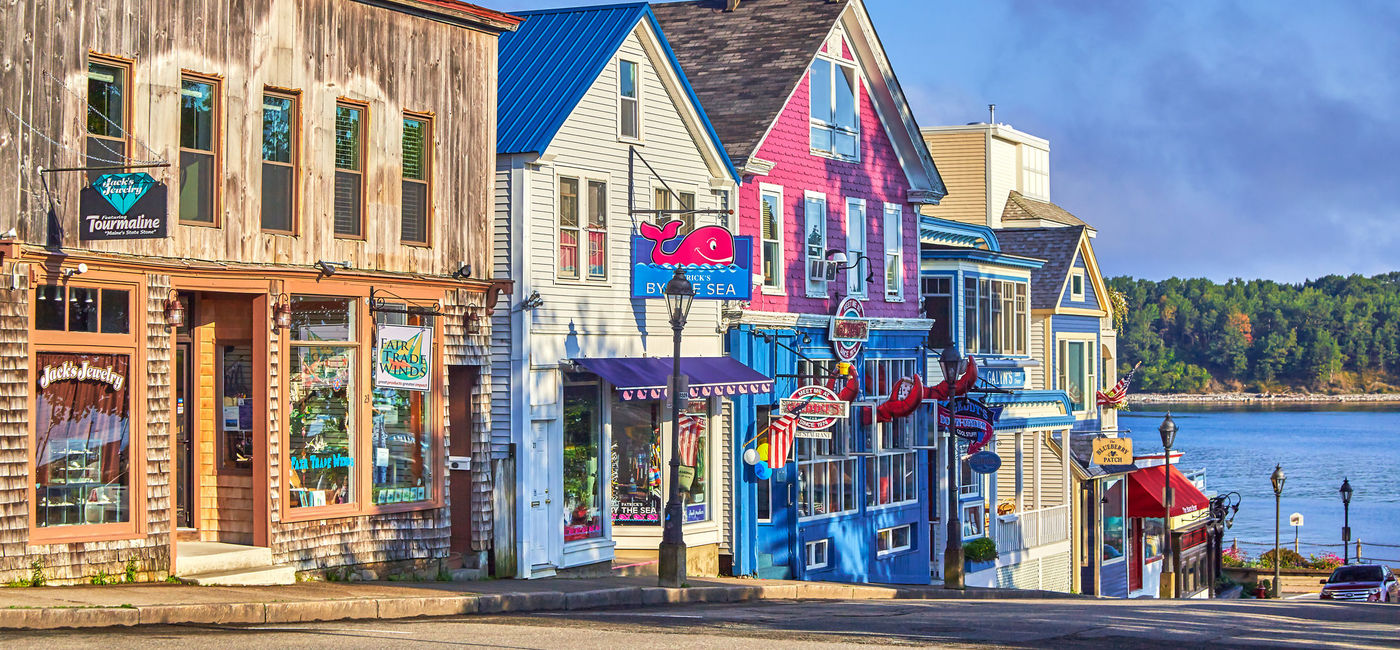 Image: Historic downtown Bar Harbor, Maine. (photo via iStock/Getty Images/Peter Unger)