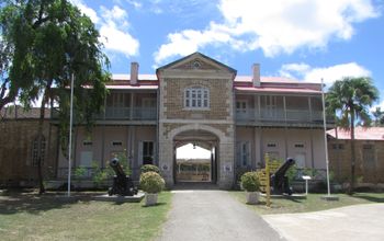 Outside the Barbados Historical Society Museum