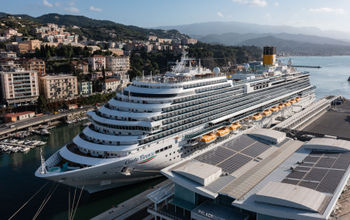 The new Costa Firenze in the Port of Savona, Italy.