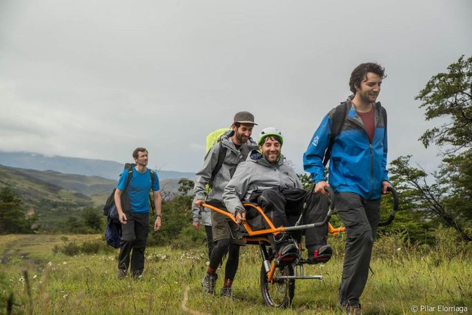 Camilo Navarro and Alvaro Silberstein, Founders of Wheel the World in Torres del Paine National Park, Chile Wheel the World