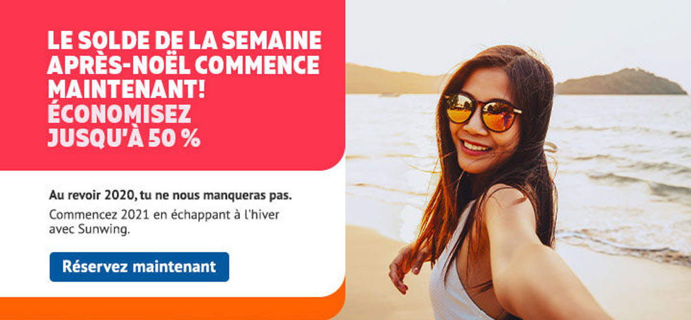Image: Solde après Noël Sunwing (Solde après Noël Sunwing)