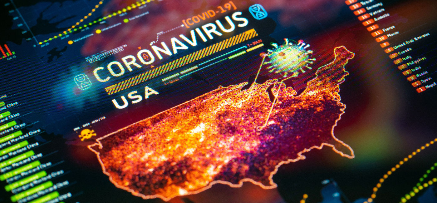 Image: Dashboard of COVID-19 pandemic in the U.S. (Photo via iStock/Getty Images Plus/da-kuk)
