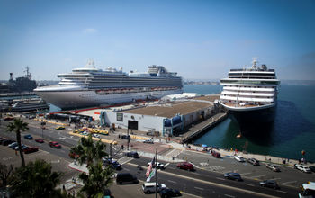 cruise ships, san diego, california, port of san diego, docked, Princess Cruises