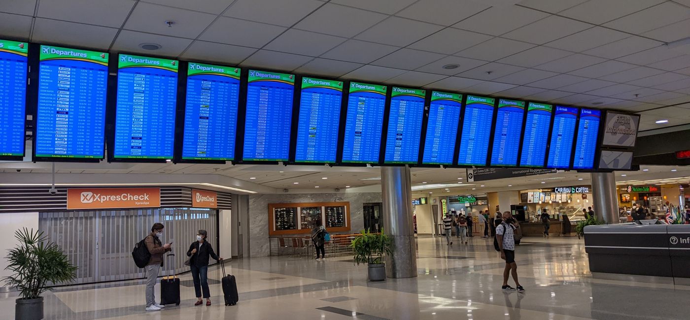 Image: The flight board at Hartsfield-Jackson Atlanta International Airport (photo by Eric Bowman)