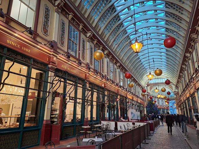 London, Christmas, Leadenhall Market