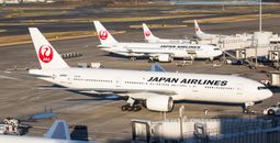 Japan Airlines planes at Tokyo's Haneda Airport