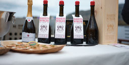 Havets Bobler sparkling wine, Hurtigruten, Hurtigruten cruise ship, cruise ship wine