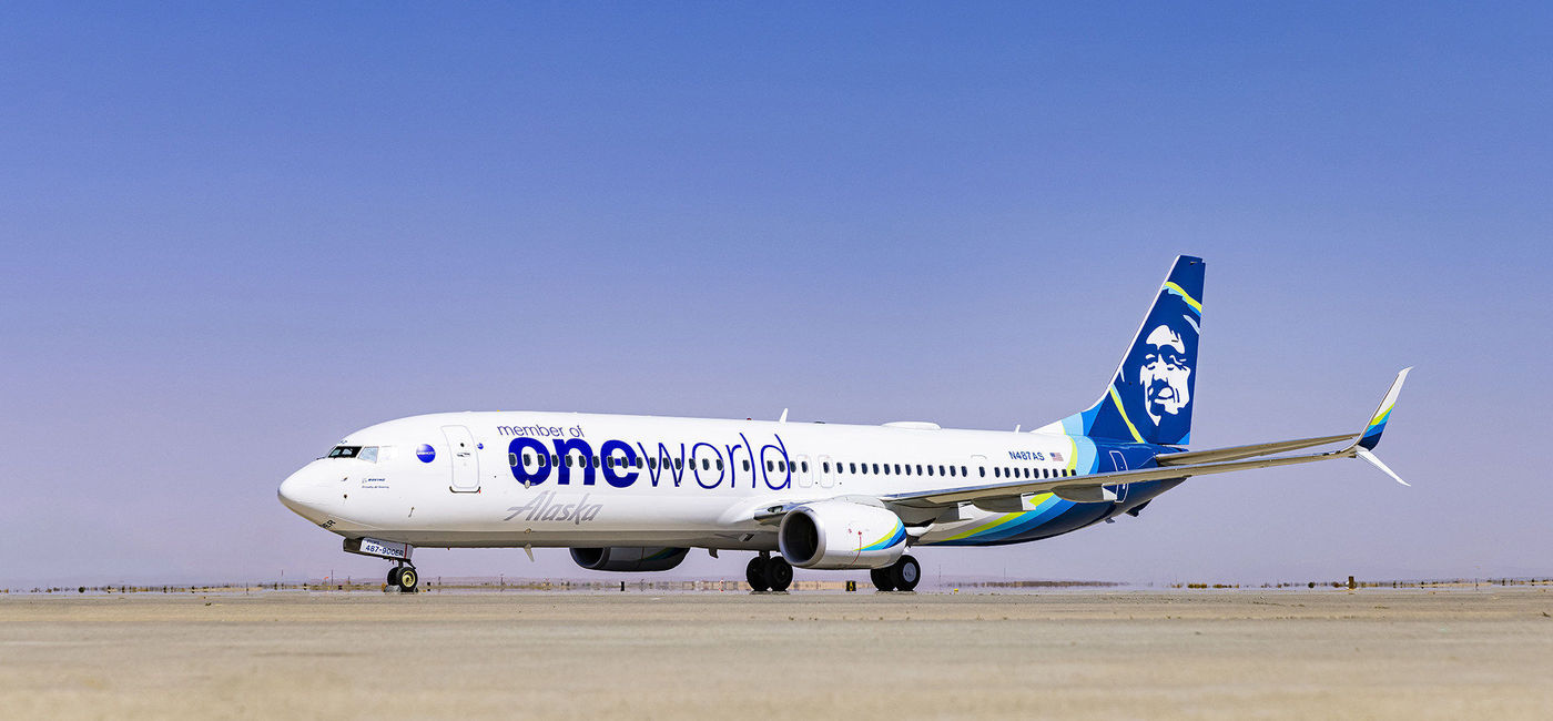 Image: Alaska Airlines' oneworld alliance livery. (photo courtesy of Alaska Airlines)