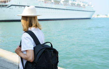 Woman Waiting for Cruise Ship