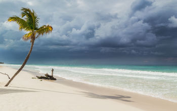 A tropical storm approaching Mexico