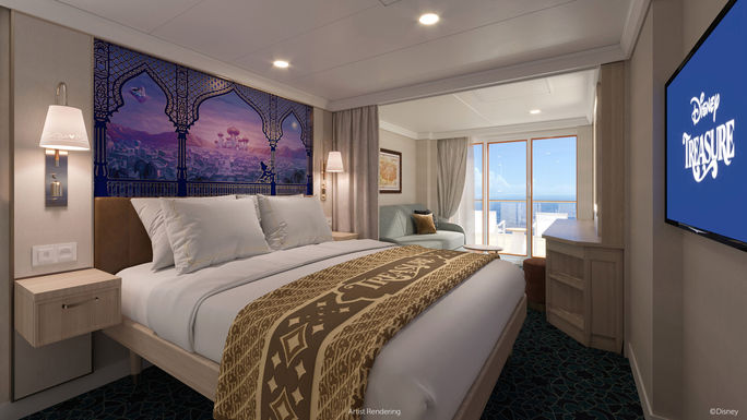 Disney Cruise Line, Disney Treasure, Verandah staterooms disney, new cruise ships 2024