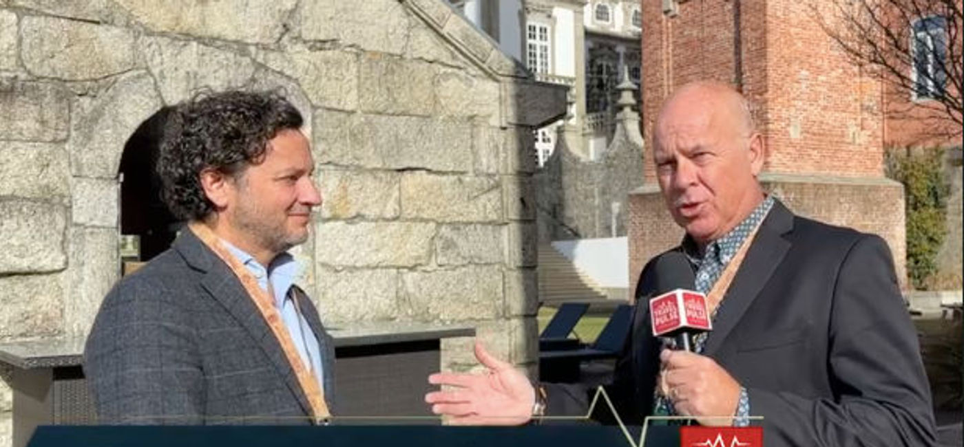 Image: John Kirk with Luis Araujo, CEO Visit Portugal (TravelPulse Canada)