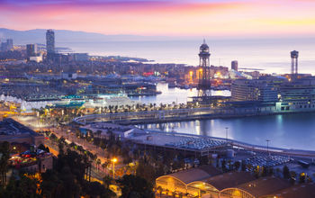 Cruise, port, terminal, harbor, Barcelona, Spain