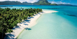 The Guaguin sailing Bora Bora, South Pacific, Society Islands, Paul Gauguin Cruises