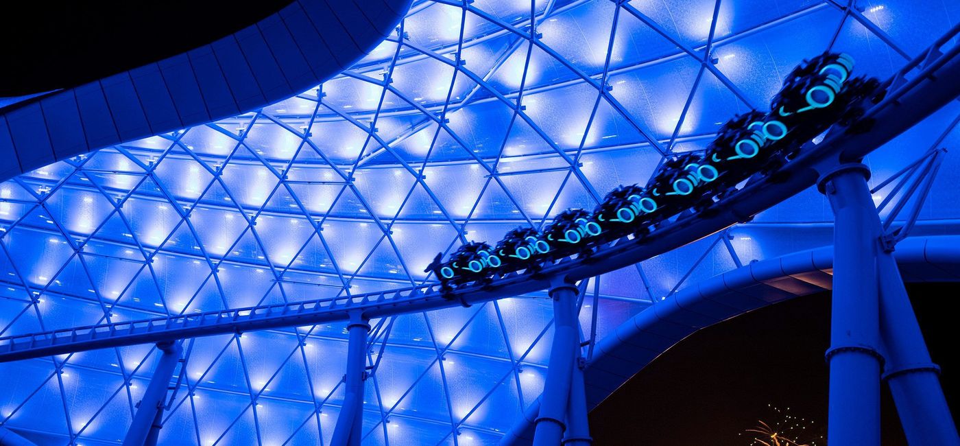 Image: Guests can ride on their own Lightcycle runs with the new TRON Lightcycle / Run roller coaster.  (Walt Disney World Resort)