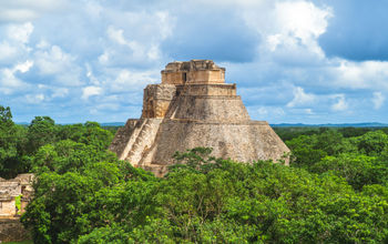 Pyramid of the Magician, Uxmal, Mexico.