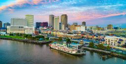 Aerial view of Downtown New Orleans, Louisiana
