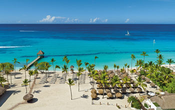 Aerial view of the beach