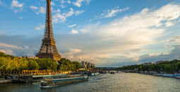 Eiffel Tower and Seine river