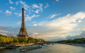Eiffel Tower and Seine river