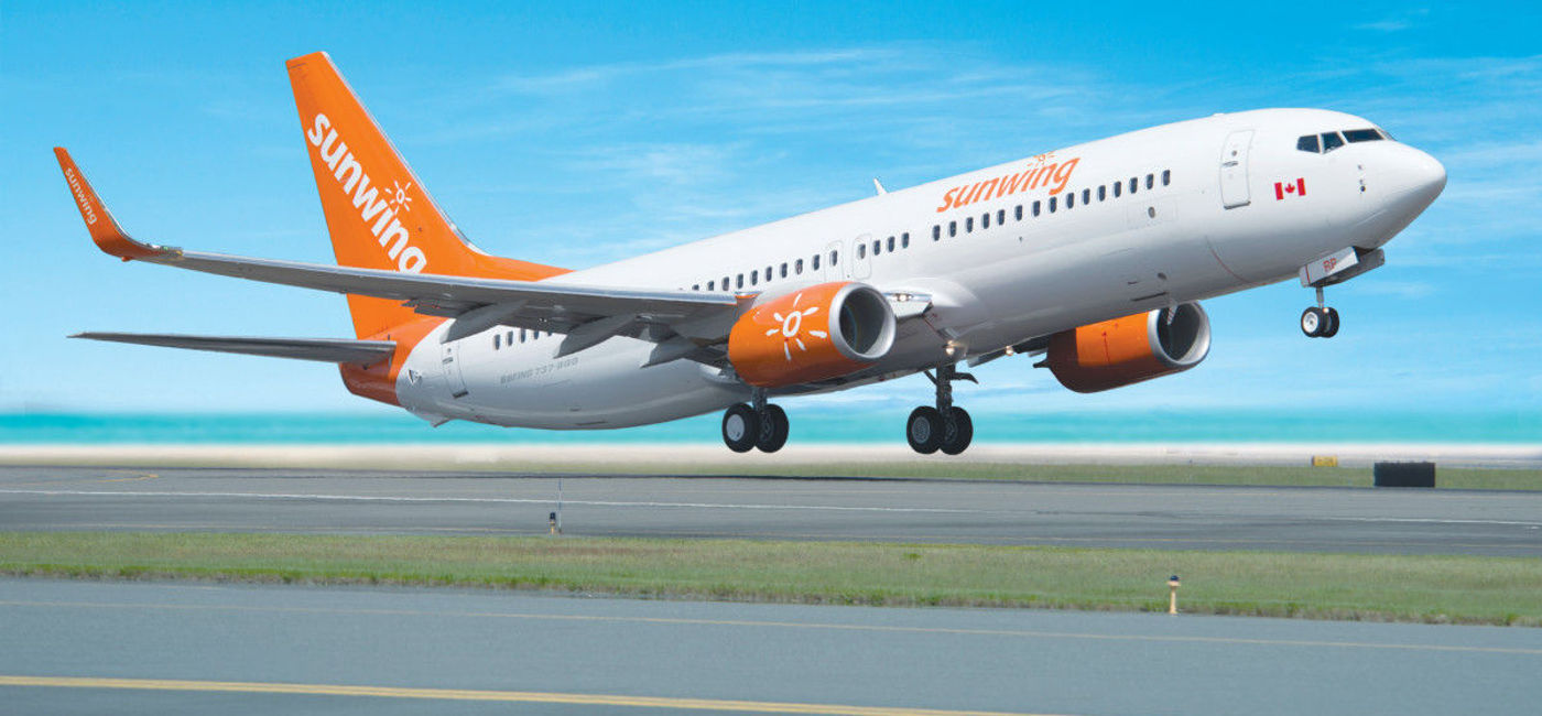 Image: Un Boeing 737-800 de Sunwing Airlines qui décolle. (PHOTO: courtoisie de Sunwing)