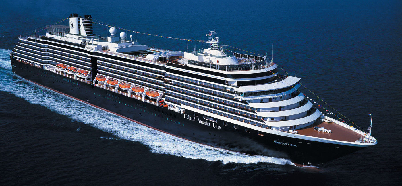 Image: Holland America Line's MS Westerdam at sea. (Photo courtesy of Holland America Line)