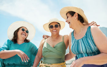 Friends at the beach.
