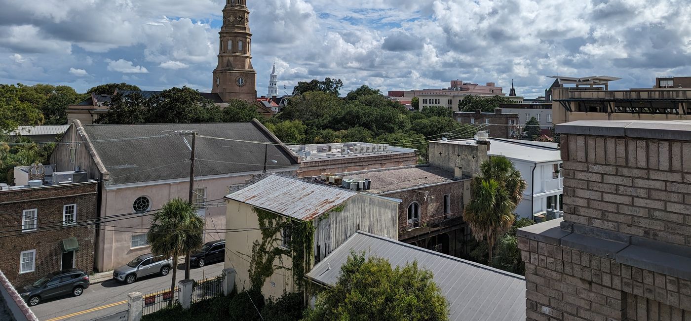 Image: View from the rooftop at The Loutrel hotel in Charleston's historic district  (Photo Credit: Eric Bowman)