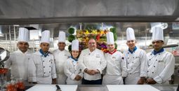 Emeril Lagasse and Carnival chefs.