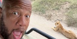 Belvin Baldwin on a safari in Tanzania 