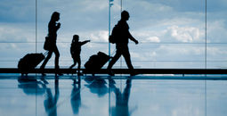 Family at the airport.
