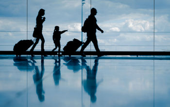 Family at the airport.