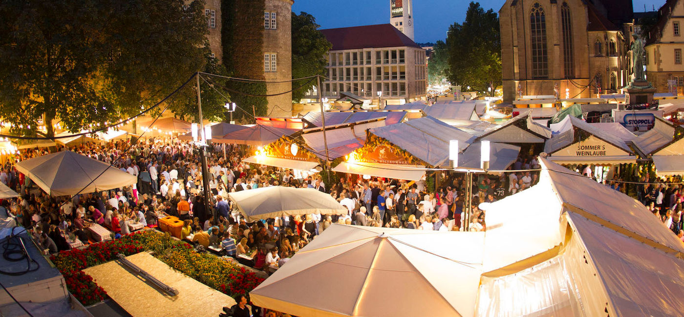 Image: PHOTO: People gathering for a festival in Stuttgart, Germany. (photo courtesy of Stuttgart Marketing) 