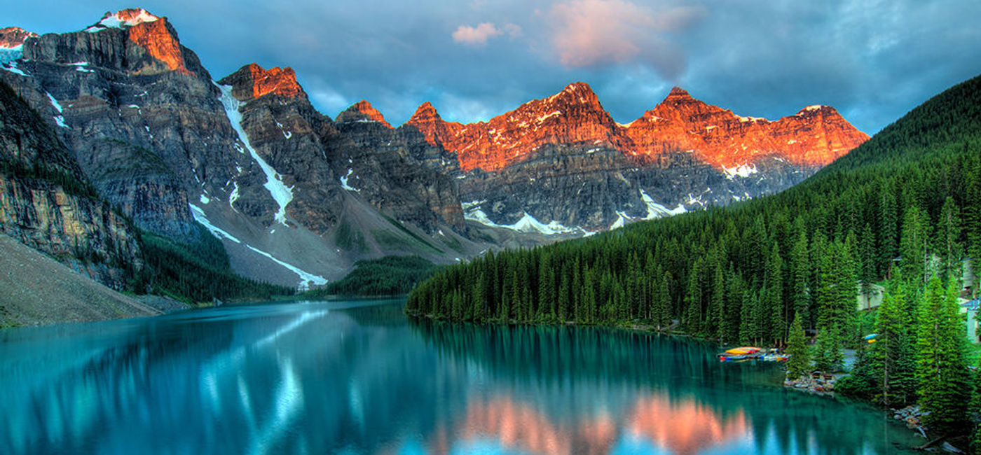 Image: PHOTO: Moriane Lake in the Canadian Rockies—a sample of spectacular scenery on a VIA Rail Vacations by Railbookers journey. (photo via Flickr/James Wheeler)