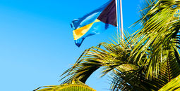 National flag of The Bahamas.