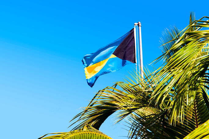 National flag of The Bahamas.