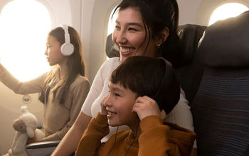 Air Canada, summer travel, family on airplane